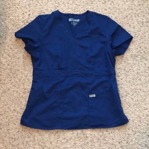 Grey's Anatomy Scrubs Mock Wrap Top